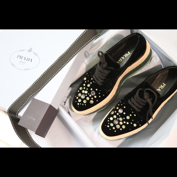 Like New Prada Brogue Platform